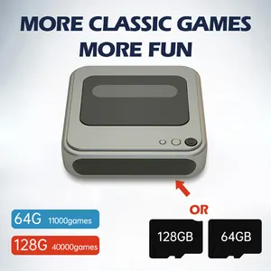 Emuelec-consola de videojuegos Retro 4K HD, reproductor de juegos para TV Emuelec 4,1 y Android 7,1, mando inalámbrico con cable para PS1, PSP, Neogeo