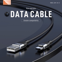 JOKO 2024 kabel Data USB paduan aluminium, portabel pengisian daya Cepat tipe-c gaya unik 3A untuk perangkat seluler