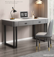 Bureau d'ordinateur Rock Board, Table de jeu e-sport, Table de coiffeuse de chambre, Table de bureau intégrée, Combinaison chaise et table de bureau, Luxe