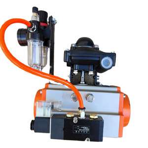 Vanne à bille à bride pneumatique Q641F 16C en acier moulé, 2 pouces, 24V 220V, pour gaz, eau, air, huile, chauffage - Product Image 3