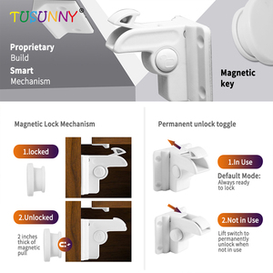 Invisible Magnetic <strong>Lock</strong> for Kids Easy-to-use Child Protective Drawer <strong>Cupboard</strong> Wardrobe <strong>Lock</strong> for <strong>Kitchen</strong> for Baby Toddlers - Product Image 3