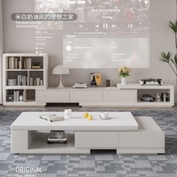 Table basse moderne en panneaux de roche de style italien, nouveau meuble TV minimaliste pour la maison ou le bureau, mobilier de salon
