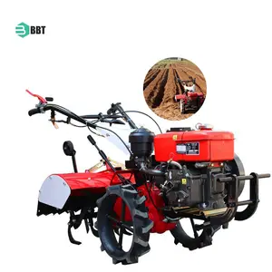 Çiftlik Mini dizel yürüyüş el traktör yeke Tilling makinesi bahçe çapa makinesi fiyat Mini yeke kültivatör makinesi