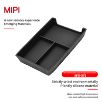 Vente en gros 3D Silicone noir étanche Console centrale boîte de rangement inférieure pour Byd Sea Lion 07 EV 2024 accessoires d'intérieur de voiture