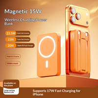 Magnetic Power Bank 10000mAh Wireless Fast Charging Slim and Portable Fast Charging Mobile Phone Charger