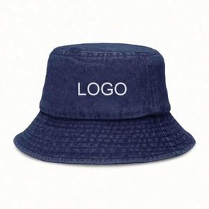 Embroidery Bucket <b>Hat</b> Custom Logo Canvas Washed Large Eaves Basin <b>Hat</b> Outdoor Custom Bucket <b>Hat</b> - Product Image 1