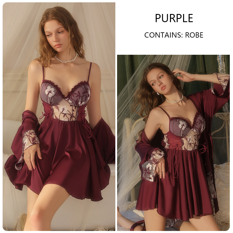 Purple (outer robe + belt)