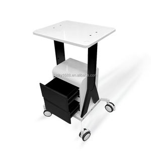 Muebles de salón portátiles, carro <span class=keywords><strong>auxiliar</strong></span> rodante de acero inoxidable, carrito de máquina de belleza para spa facial <span class=keywords><strong>con</strong></span> 2 <span class=keywords><strong>cajones</strong></span> de almacenamiento - Product Image 1