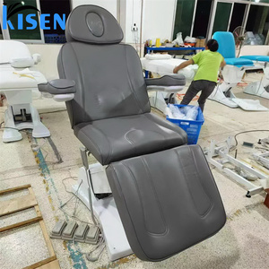Table de massage électrique Kisen pour salon de beauté, chaise de spa électrique pour soins du visage avec 3 moteurs pour épilation et services de cils - Product Image 6