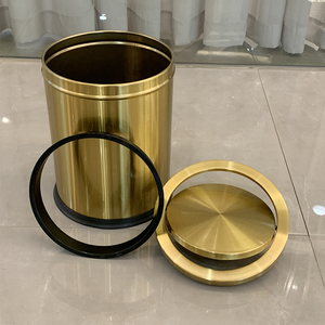 Leasylife 9L/15L/18L thân thiện với môi trường đứng thép không gỉ Thùng rác trong nhà có thể cho nhà bếp phòng tắm văn phòng sử dụng bán buôn - Product Image 1