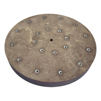 Harsgebonden geslepen wiel met bouten 16 # -180 #   Grit 63 mm dikte diameter 500 mm voor het slijpen van mobiele telefoonhoesjes met dubbele schijfslijpmachine