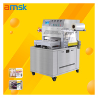 HRFH-410 automatique Tofu plateau Machine à sceller Portable viande Steak alimentaire Machine d'emballage Film couverture emballage scellant Machine