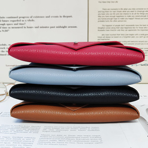 Estuche para gafas de cuero mate estilo sobre, rectangular, de color sólido, para gafas de sol y gafas graduadas, caja de almacenamiento - Product Image 4