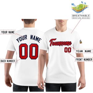 T-shirt de baseball personnalisé unisexe à col rond, nom personnalisé, numéro, logo d'équipe, maillot de sport respirant à manches courtes - Product Image 3