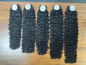 批发角质层整齐的原发束 原发束 越南接发产品 缅甸卷发假发 处女发 - Product Image 1