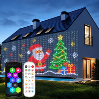 Rideaux lumineux intelligents RGB étanches, contrôle par application, éclairage LED modifiable, décoration de chambre, fenêtre, fête, Halloween, Luces Navideas