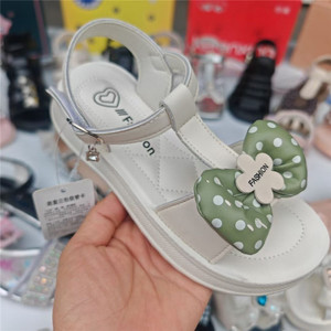 Nouvelle mode d'été Chaussures <span class=keywords><strong>de</strong></span> princesse à nœud, antidérapantes, à fond souple Chaussures <span class=keywords><strong>de</strong></span> <span class=keywords><strong>danse</strong></span> pour filles Sandale pour enfants - Product Image 5