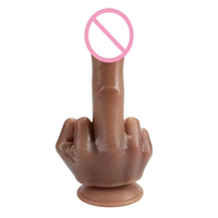 Dildo réaliste, Dildos pour doigts, ABS+PTE, Matériel souple, Jouets sexuels pour femmes, Masturbation