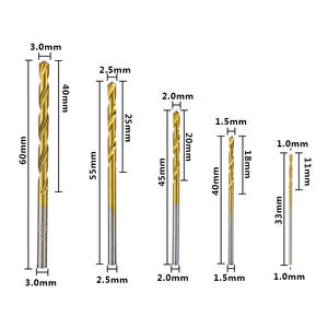 Juego de 50 Brocas Helicoidales para Madera con Vástago Recto, Recubiertas de Titanio, Multiusos, Directo de Fábrica - Product Image 4