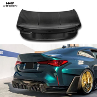Couvercle de coffre arrière 100 % fibre de carbone sèche style CSL, amélioration aérodynamique pour BMW G80 M3 G82 M4 20-26