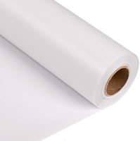 Vinyle de transfert de chaleur en PVC à usage textile en rouleau blanc