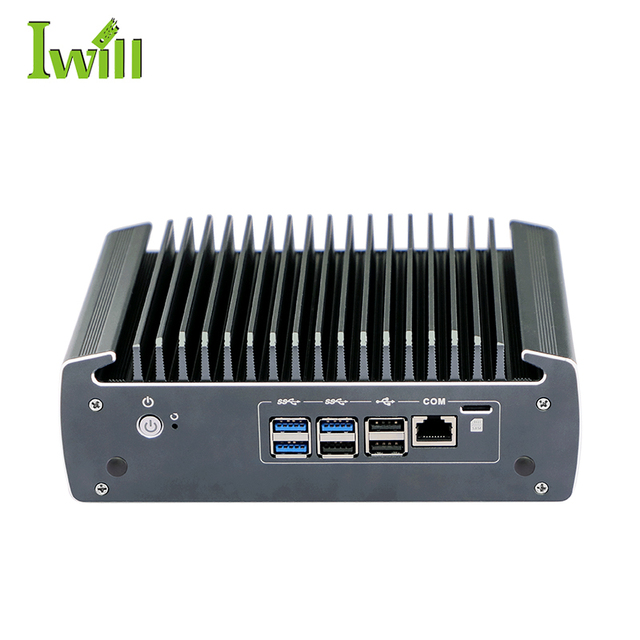 10th Gen I5 6 Lan POE Firewall Pfsense Router HD DP Dual Display Fanless Industrial Mini PC 12V with 1*RJ45 Console COM