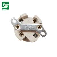 Douille en céramique E27 4A 250V avec support en métal 0109 Base de lampe