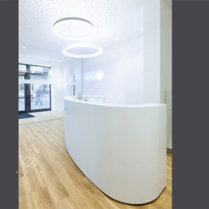 Thương Mại Rắn Bề Mặt Vẻ Đẹp Salon Tiếp Nhận Bàn Tùy Chỉnh Thực Hiện Vòng Cong Cửa Hàng Truy Cập - Product Image 6