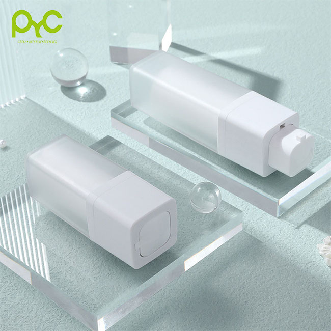 Low Price White  Square Face Wash Bottles Frosted Plastic Bottle Empty Lotion Bottles