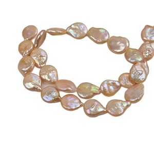 Perlas de Agua Dulce Blancas Naturales, Collares de Perlas Sueltas con Bloques Rectangulares Dorados y Forma de Gota de Agua Barroca, Joyería - Product Image 5