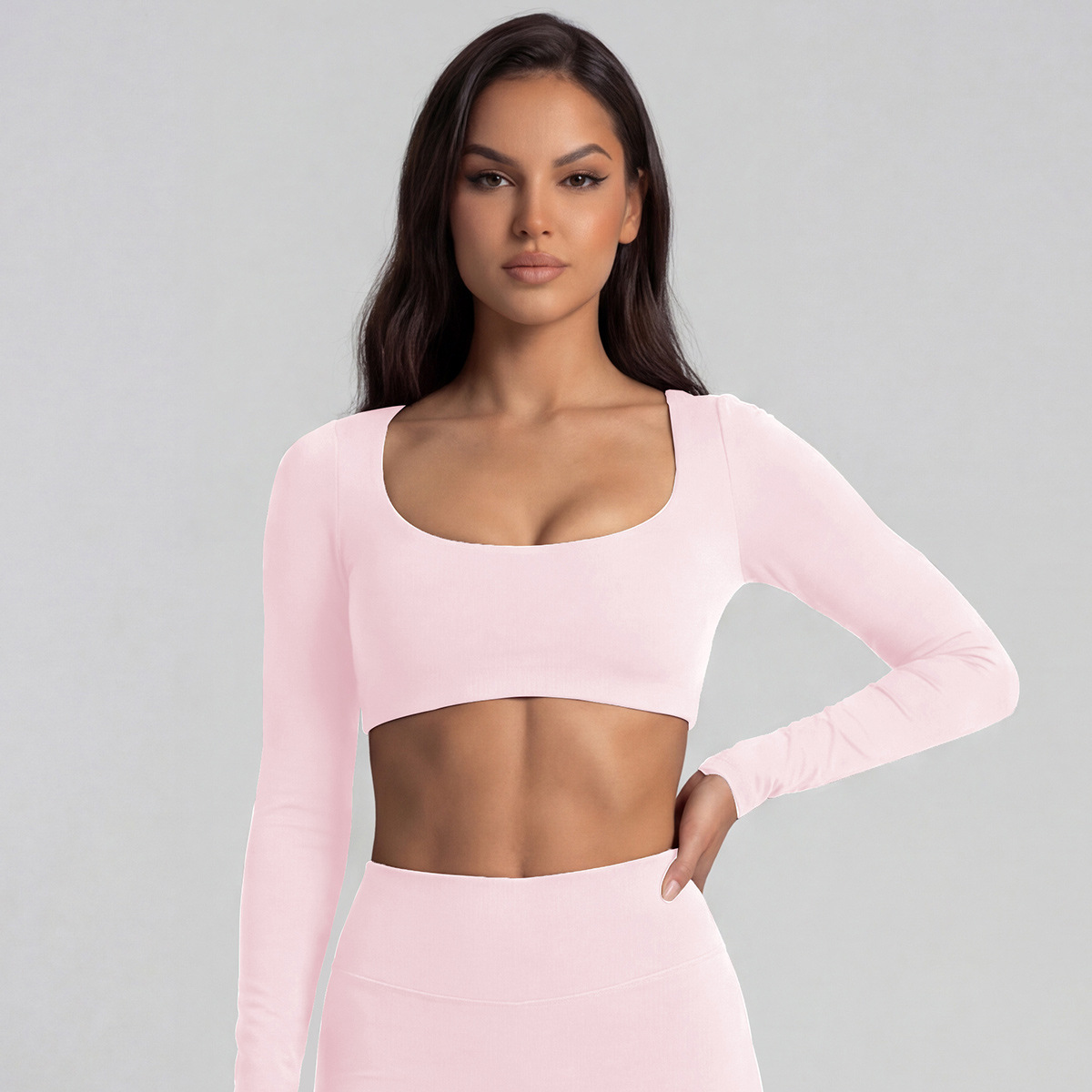 Manica lunga rosa