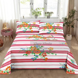 Fábrica Ofrece Sábanas Dobles a Precios Superbajos para Exportación a África. Sábanas y Productos de Cama Estampados al por Mayor. - Product Image 1