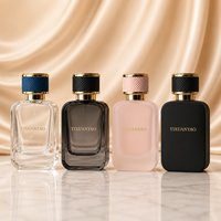 Flacons de parfum en verre de luxe 30 ml en promotion, noirs et roses, flacons vides personnalisés avec emballage et sérigraphie, vaporisateur à sertir