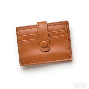 Porte-cartes en cuir PU personnalisé avec logo, fermeture à bouton, pour femmes et hommes, multicolore, pour affaires et documents – Offre spéciale - Product Image 3