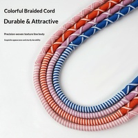 Cordon tressé universel en nylon/ABS pour téléphone portable, tablette, ordinateur portable – Câble de données et de charge rapide PD Type-C