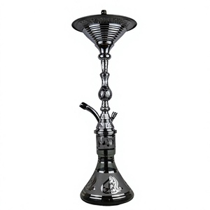 Auténtico Set de Cachimba Khalil Mamoon Gold Brass Ice - 85cm con Núcleo y Cámara Interior de Latón Sólido - Product Image 4
