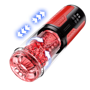 Masturbateur masculin automatique à rotation télescopique, godet <span class=keywords><strong>de</strong></span> masturbation pour hommes, simulation numérique LCD, masturbateur effet fellation, jouet sexuel pour hommes - Product Image 6