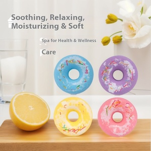 Boules de sel de <span class=keywords><strong>bain</strong></span> pour le nettoyage de la peau, bonbons créatifs, style beignet, pour les enfants, utilisation transfrontalière - Product Image 4