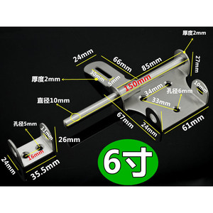 304 Stainless Steel Door Bolt 6 Inch Heavy Duty With Easy Installation For Door And <b>Window</b> - Product Image 1
