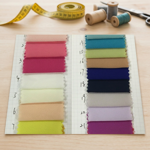 โพลี Dobby ชีฟองของแข็งทอ150เซนติเมตร100% ผ้าไหมผ้าชีฟอง - Product Image 3