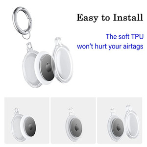Soporte de anillo de metal para <span class=keywords><strong>airtag</strong></span>, funda de TPU transparente, impermeable, buen <span class=keywords><strong>precio</strong></span> - Product Image 6