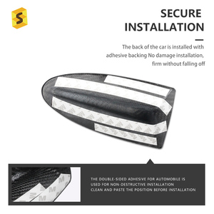 Pièces extérieures de voiture en Fiber de carbone ES <span class=keywords><strong>aileron</strong></span> de <span class=keywords><strong>requin</strong></span> autocollant d'antenne WIFI extérieur pour <span class=keywords><strong>BMW</strong></span> <span class=keywords><strong>E90</strong></span> E92 M3 - Product Image 5