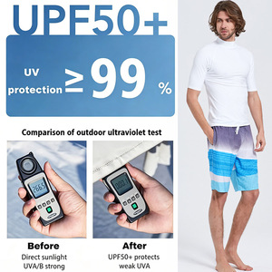 Camiseta de Protección Solar de Manga Corta Personalizada, UPF 50+, Secado Rápido, Elástica en 4 Direcciones, para Surf y Natación, OEM ODM - Product Image 2
