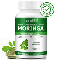 Poudre de feuilles de Moringa en capsules végétaliennes, capsules de Moringa naturelles pures, extrait de plantes, complément alimentaire, capsules de poudre de Moringa