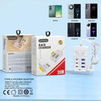 Chargeur USB multiport 35W PD Type C, charge rapide, adaptateur secteur USB Hub, chargeur USB Type C pour téléphone portable, prise EU US