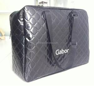 <span class=keywords><strong>Borsa</strong></span> tote <span class=keywords><strong>trapuntata</strong></span> <span class=keywords><strong>nera</strong></span> in tessuto non tessuto goffrato con chiusura a cerniera per viaggi e stoccaggio - Product Image 2