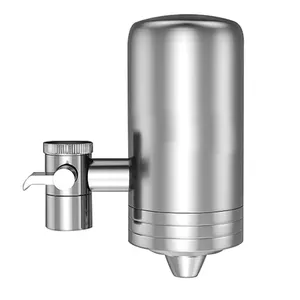 Filtre de cuisine portable purificateur d'eau de robinet, membrane PVDF UF lavable 304ss en acier inoxydable filtre à eau de robinet