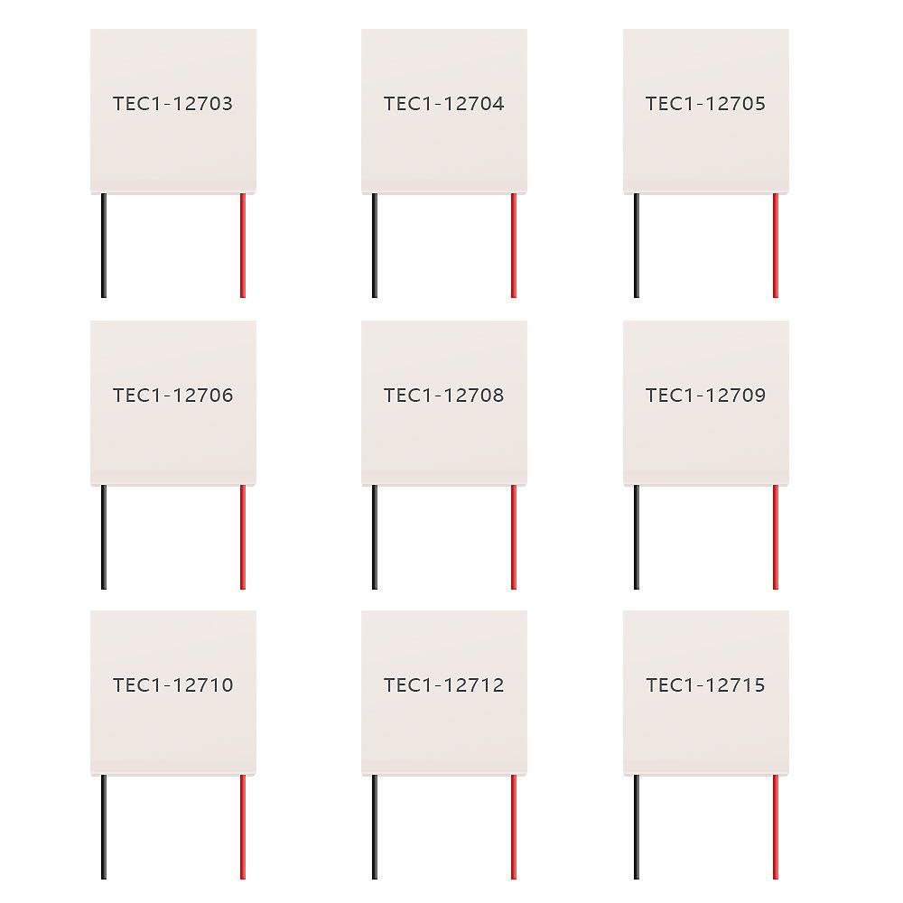 Полупроводниковый TEC1-12715 12V15A 40*40 мм или 50*50 мм Термоэлектрический охладитель сотовый Пельтье