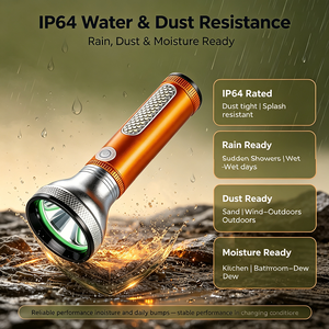 WOSEN 5W White Laser EDC Mini <b>LED</b> Flashlight 69g Camping <b>Rechargeable</b> IP64 Waterproof COB Dual Source Torch - Product Image 6