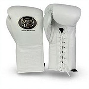 Gants de boxe MMA en cuir de vachette de qualité supérieure, personnalisés, extensibles, à lacets, fermeture à enfiler, pour entraînement en salle et sparring, OEM ODM, directement de l'usine - Product Image 1